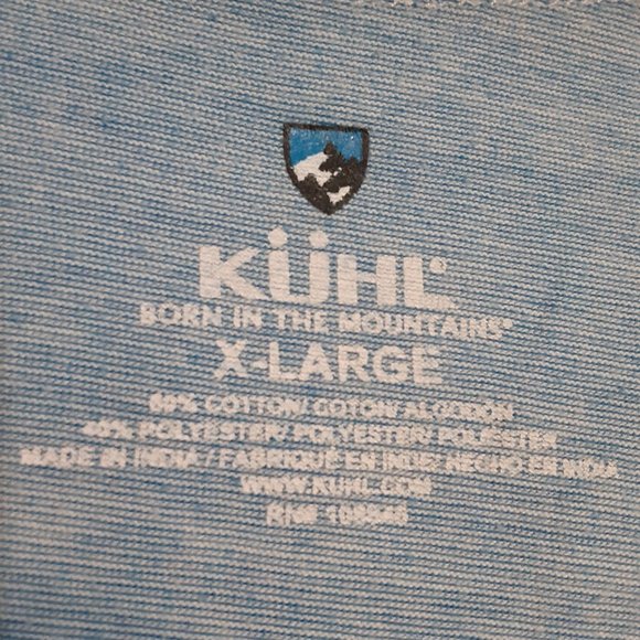 Kuhl Men's Metal Button Dual Chest Pocket SS Polo Shirt in Size XL style 7184 - Picture 3 of 3